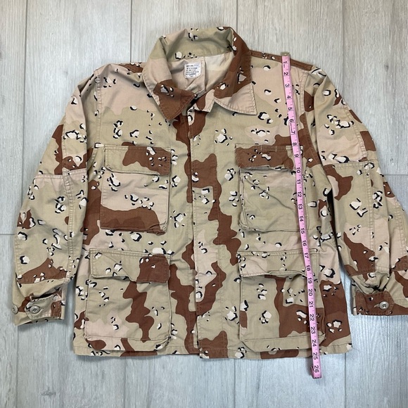 DESERT STORM BDU SHIRT COAT CAMOUFLAGE DESERT 6 COLOR Med-XX-Short EUC - Picture 2 of 7